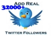[Exclusively on seoclerks]Provide 32000+ Real Looking Twitter Followers to your account 