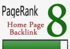 will place manual on my website HQ PR8 Permanent blogroll link sitewide and homepage dofollow backlink 