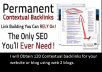 Obtain 120 Contextual  backlinks for your website or blog using web 2 blogs