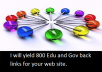 yield 800 Edu & Gov back links for your web site