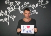  ake 5 distinguished photos of me holding a Fan Sign