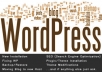 install, fix, move, optimize WordPress Blog/Themes and also install Plugins ..@