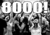 send 8,000 real visitors to your domain,url,website