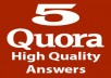promote your website on Quora Answers