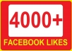 4000+ Facebook Likes or facebook Fan Page likes within 48 hours