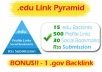 a super edu pyramid with 80 edu backlinks and 1000 wiki properties
