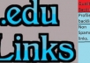 manually build and ping 15 Panda safe high PR dofollow permanent and very effective edulinks for your website..!@