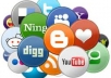 provide you 250+ social bookmarks + Rss + Ping with full Report, gain rankings with social bookmarking service!@