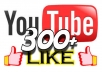 give you 300+ youtube likes no fake,no bot within 24hrs