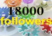 send You 18,000+ Real Looking Twitter FOLLOWERS within 24 Hour