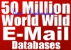 Give You 50 Million E-Mails Database of UK,India,Canada,Australia