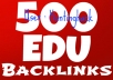 Get Strong 500 EDU BackLinks for Your Website