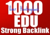 Get You SEO 1000 EDU Backlinks For Your Website