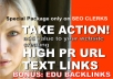 create 8 high pr3 text links for your website seo, actual web page url pagerank 3, not domain PR
