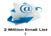 Give you 20 Million Emails List for Marketing