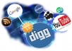 build MANUALLY a linkwheel on 20 web2 + 20 social bookmarking + 10 forum profile links 