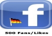 provide 500 German facebook like or 500 german photo like