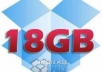expand your 2 DROPBOX accounts to 18GB each one within 72 hours