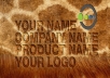 write your name, company, title or whatever on different furs