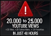 give you 20,000 to 25,000+ YouTube Views, 10 + likes, 20+ subscribers, 10+ favorites and 1000+ YouTube Likes [with Gig Extra] ..!!!!!!!!