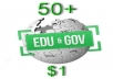 create 50+ Contextual WIKI Backlinks from EDU & GOV Wiki domains