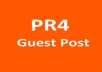 publish your high quality original article on my PR4 economy niche website giving you a permanent backlink for