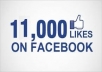 give you Good Qualitty 11,OOO +++ Faceboook Fanpage likes, just for fanpage only, delivery time maximum 48 hours, you can order 100 time for same page