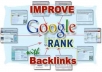 create a quality backlinks to your website six days a week for six months