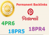 provide 40 High Quality backlinks for your website through Pin Board out of them 4 are PR6, 18 are PR5 and 18 are from PR4 actual pages