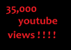give you guaranted 35,000 youtube views to your video, deliver within 96 hours only
