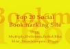submit your blog, site or any other url MANUALLY to 20 Social Bookmarking sites PR4 to PR8, and get Bonus 5 edu backlinks.....