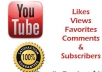 Increase your YouTube 150Likes+150Views+20Comments with full satisfaction