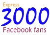 add 3000+ Looking real facebook likes/facebook fans mostly USA users in your fanpage, no admin access in just 16 hours ~~!!~~