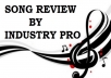 Get Your Song Reviewed By Indie Record Label Executive