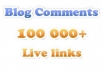 ☼♛do a scrapebox blast of 70 000 guaranteed blog comments backlinks, unlimited urls/keywords allowed