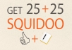 give You 25 Squidoo Likes and 25 Comments using 25 Different squidlike Accounts 