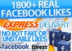 give you Express 2800+ Facebook Fans / Likes without admin access