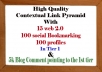 run prominent SEO contextual linkbuilding campaign with high pr link pyramid from different properties penguin and panda safe only