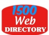 submit your site to 1500 High PR web directories