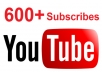  600+ REAL youtube subscribers to your New channel 