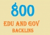 help you to get more than 800 edu and Gov backlinks to your website through blog comments