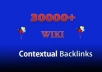 add Your Website to 30000+ WIKI Contextual Backlinks + Full Report + Ping...........