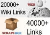 build 20 000 Contextual WIKILINKS and 40000 blog comment backlinks for liinkjuice and indexation, unlimited urls and keywords+report+bonus...!!!!