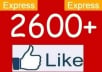 deliver 2500+ facebook likes within 12 hours fastest !!~~!!