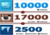 *-**get u TopQuality RealLooking TWITTER followers or instagram followers or Real facebook likes or in lesss then 8 hours