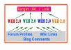* build 9 BackLink Pyramids with 9 Web20 Properties + 100 Instant Mixed Links to those WebLogs