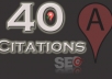submit your business details on the ►►►40 TOP US CITATION SITES ►►► to boost your google places listing