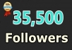 give you instant 35,500 twitter followers, no eggs, no unfollows, without admin access ...!!!!!!!!!!!