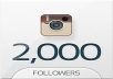 will 2000 Instagram Followers OR 2000 Likes(split upto 5 links) In less then 2 hours