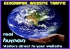 send you 250 direct visitors to your website from any country you choosen / Geo Targeted